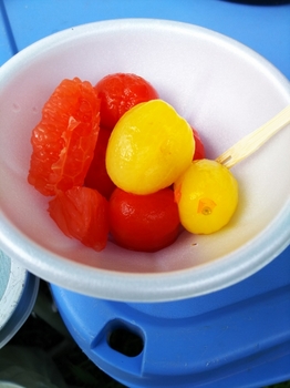 ミニトマト・ピンクグレープフルーツの砂糖漬け